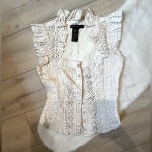 Beautiful Boho Top in Beige